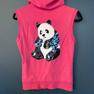 Gorgo Zip Up Vest with Panda Sequin
